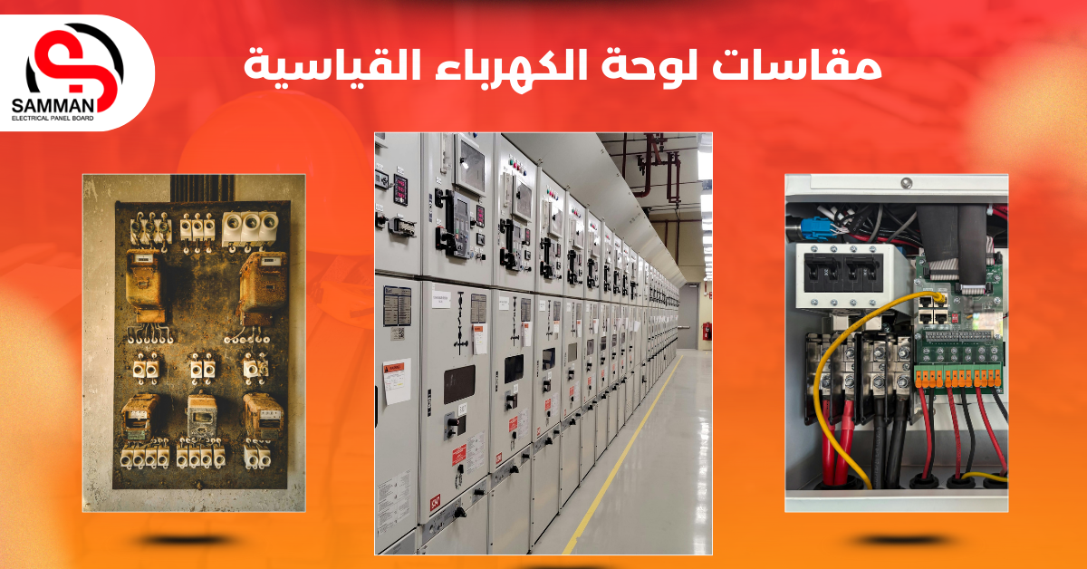 مقاسات لوحة الكهرباء القياسية